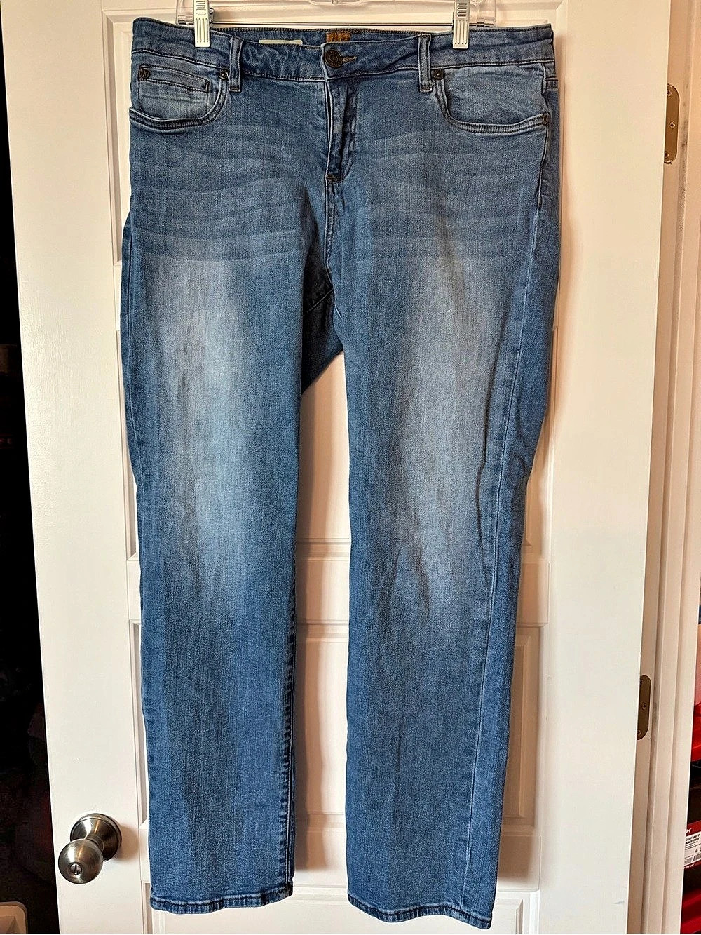 Katy Boyfriend Women's Blue Straight Leg Jeans Waist 14